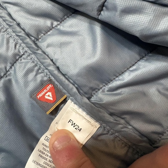 L.L. Bean Packaway Jacket Mens Medium Orange Primaloft Insulated Lightweight Zip - Picture 11 of 14